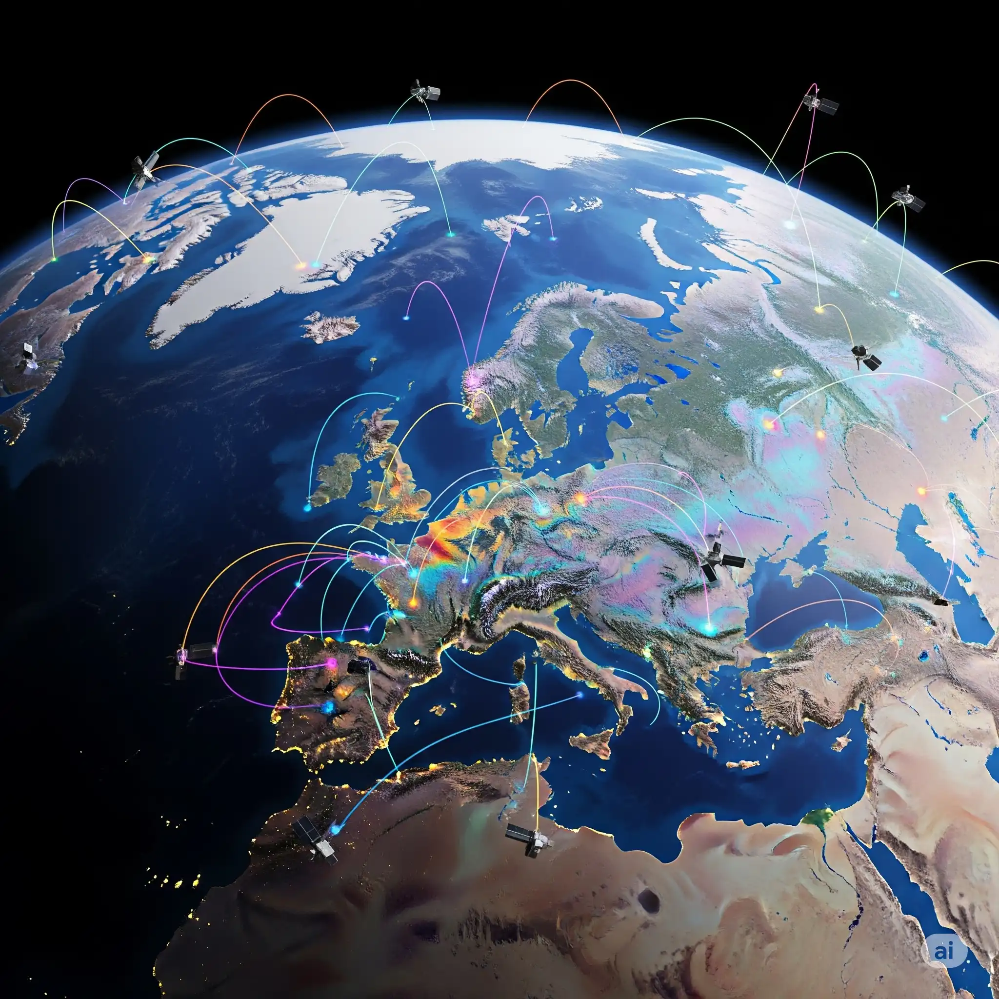Earth's ionosphere with GNSS satellites